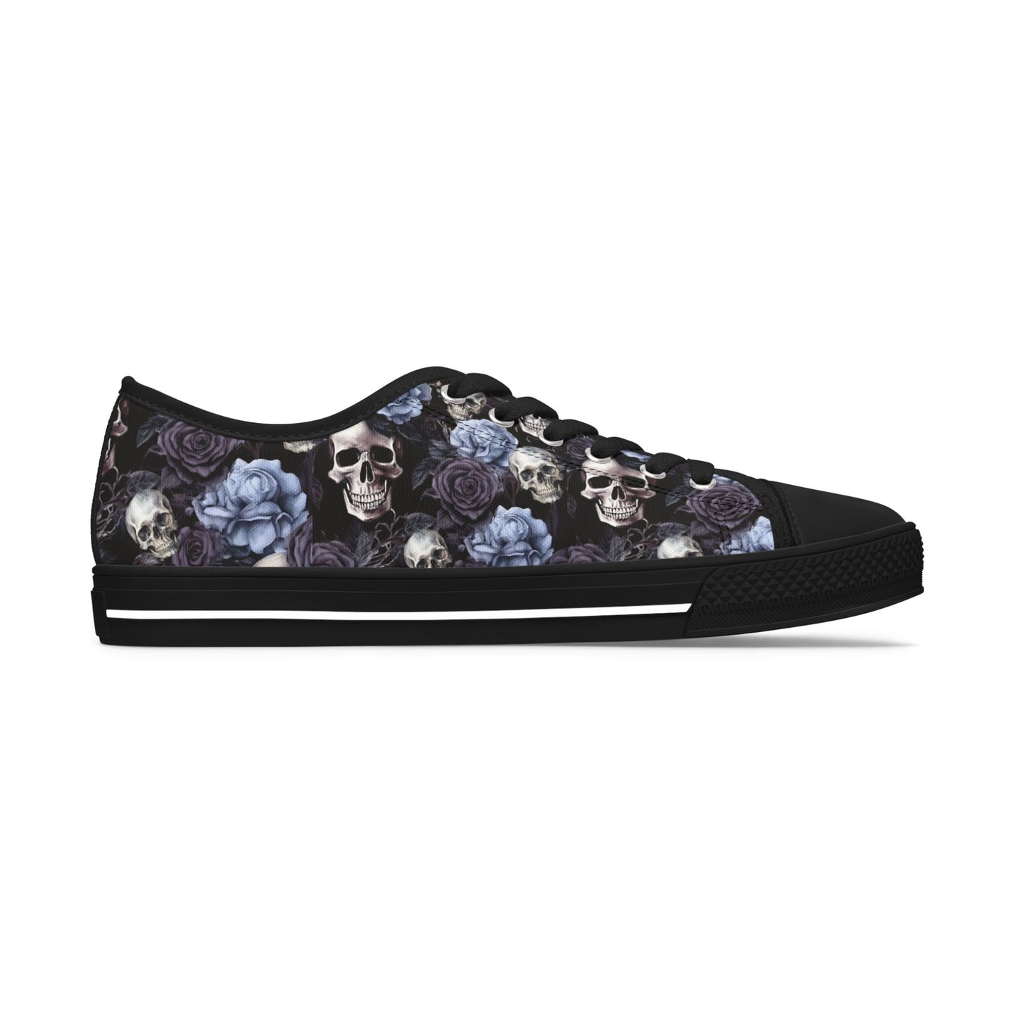 Floral Skull Low-Tops Women