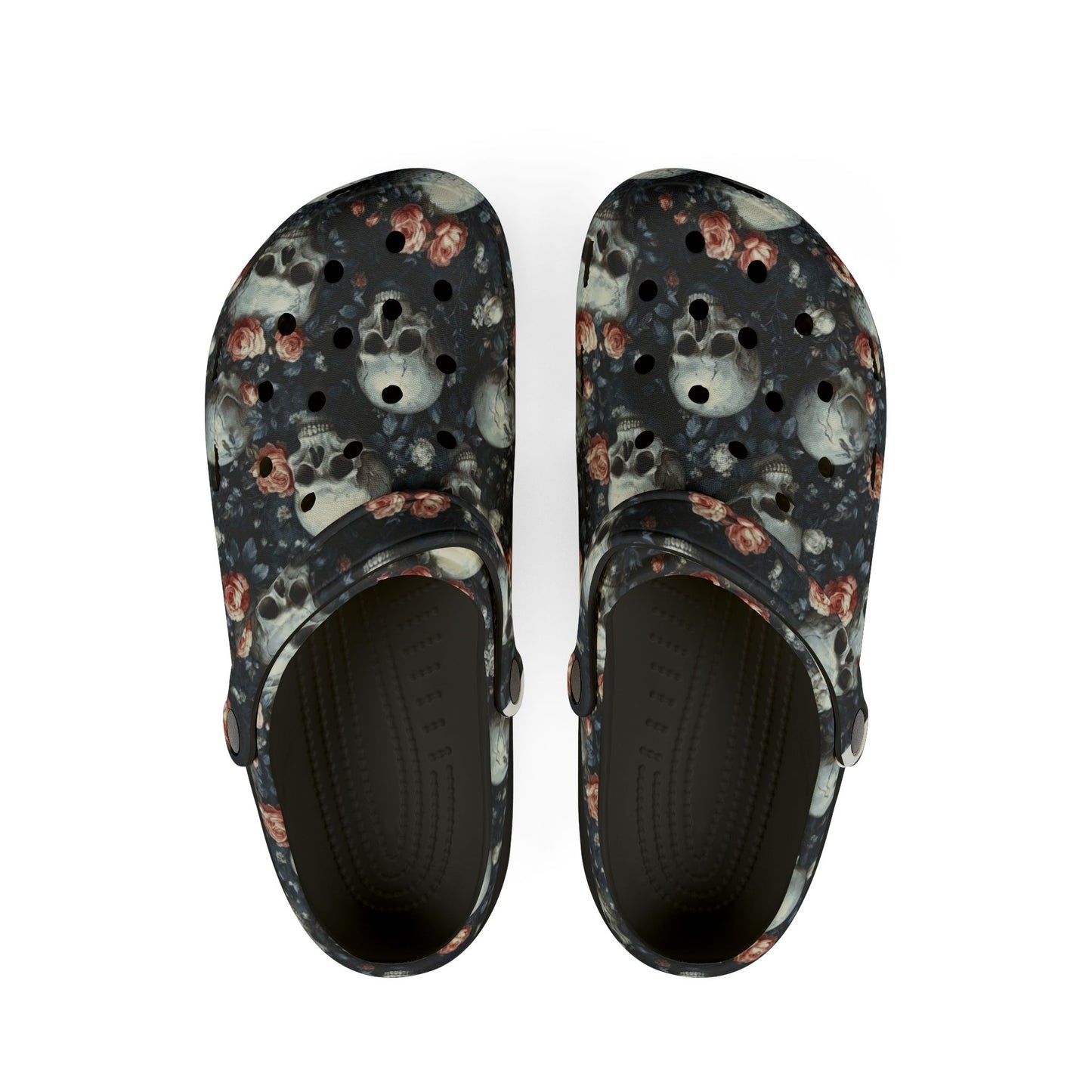 Skull Flora Foam Clogs