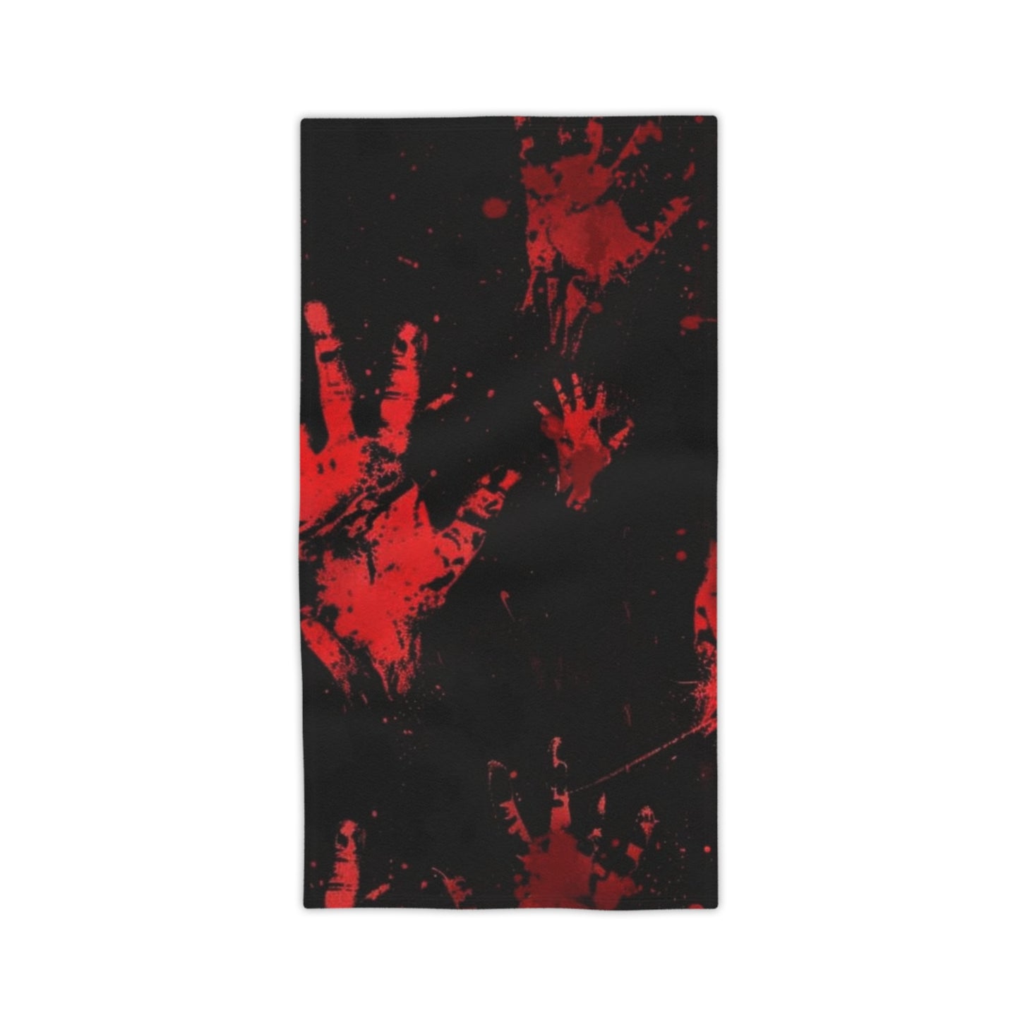 Red Bloody Handprint Towel