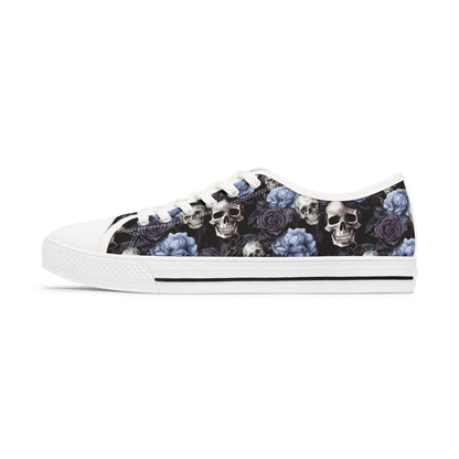 Floral Skull Low-Tops Women