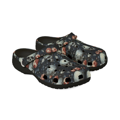 Skull Flora Foam Clogs