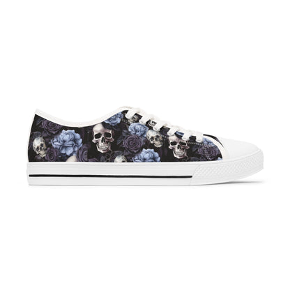 Floral Skull Low-Tops Women