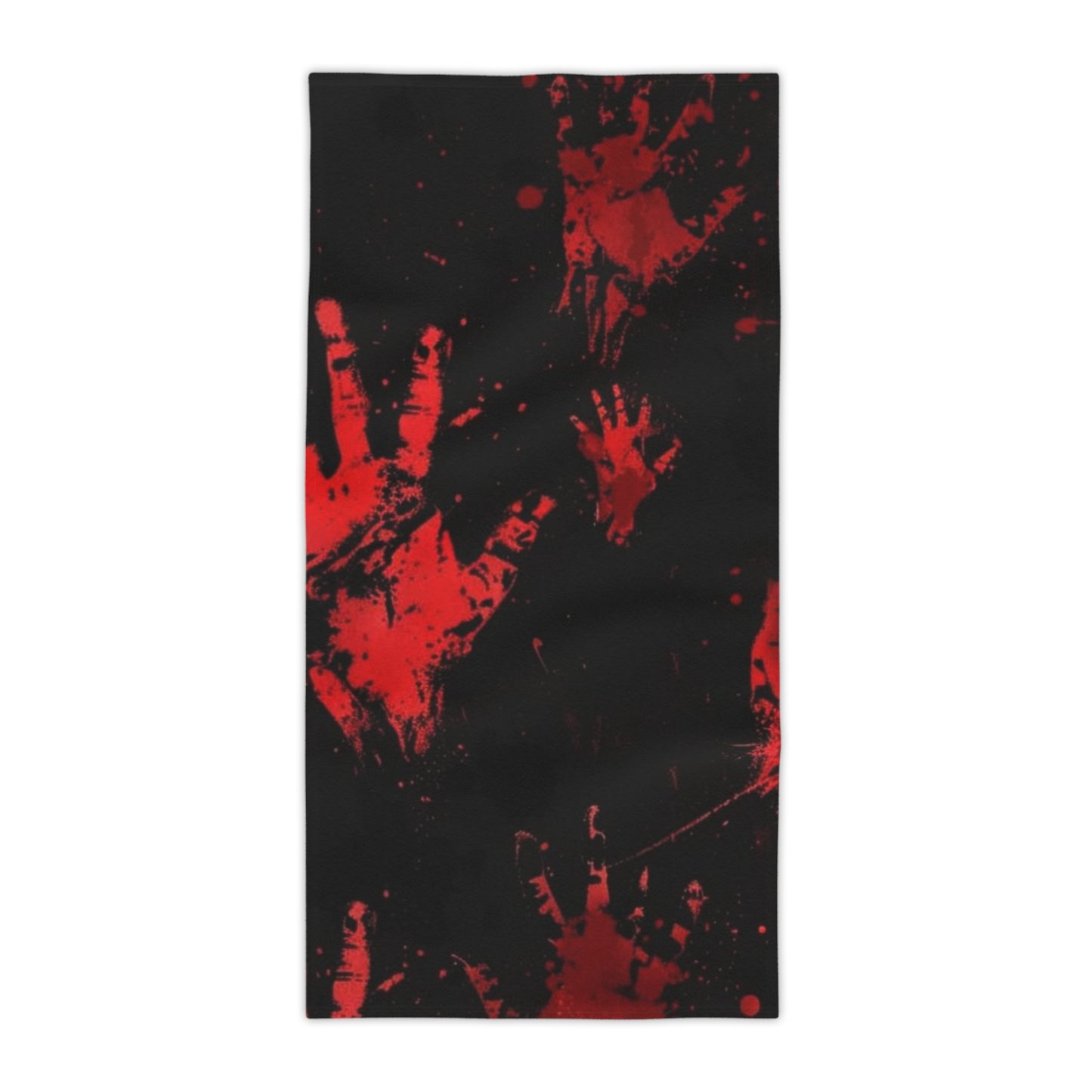 Red Bloody Handprint Towel