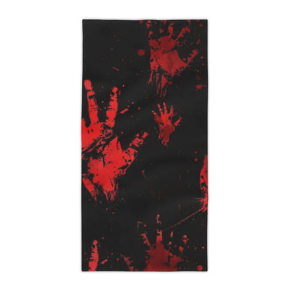 Red Bloody Handprint Towel