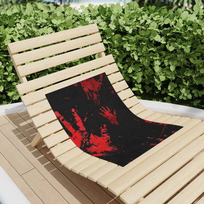 Red Bloody Handprint Towel