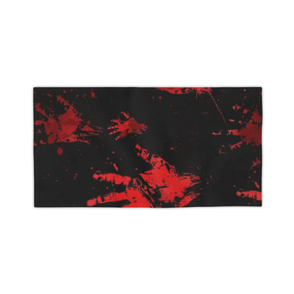 Red Bloody Handprint Towel
