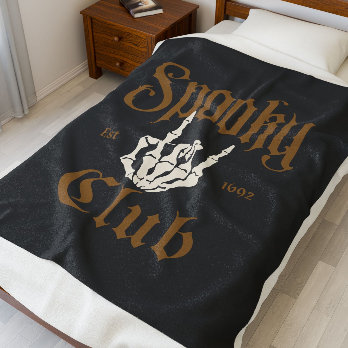 Spooky Club Velveteen Plush Blanket