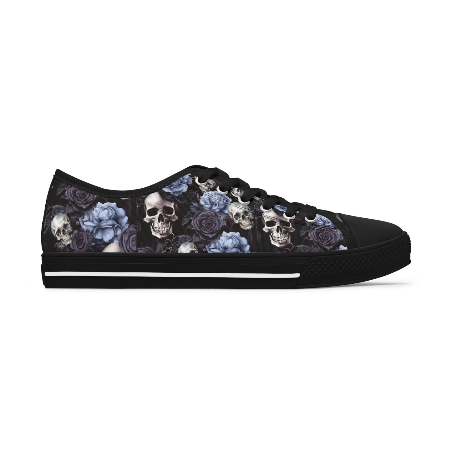 Floral Skull Low-Tops Women