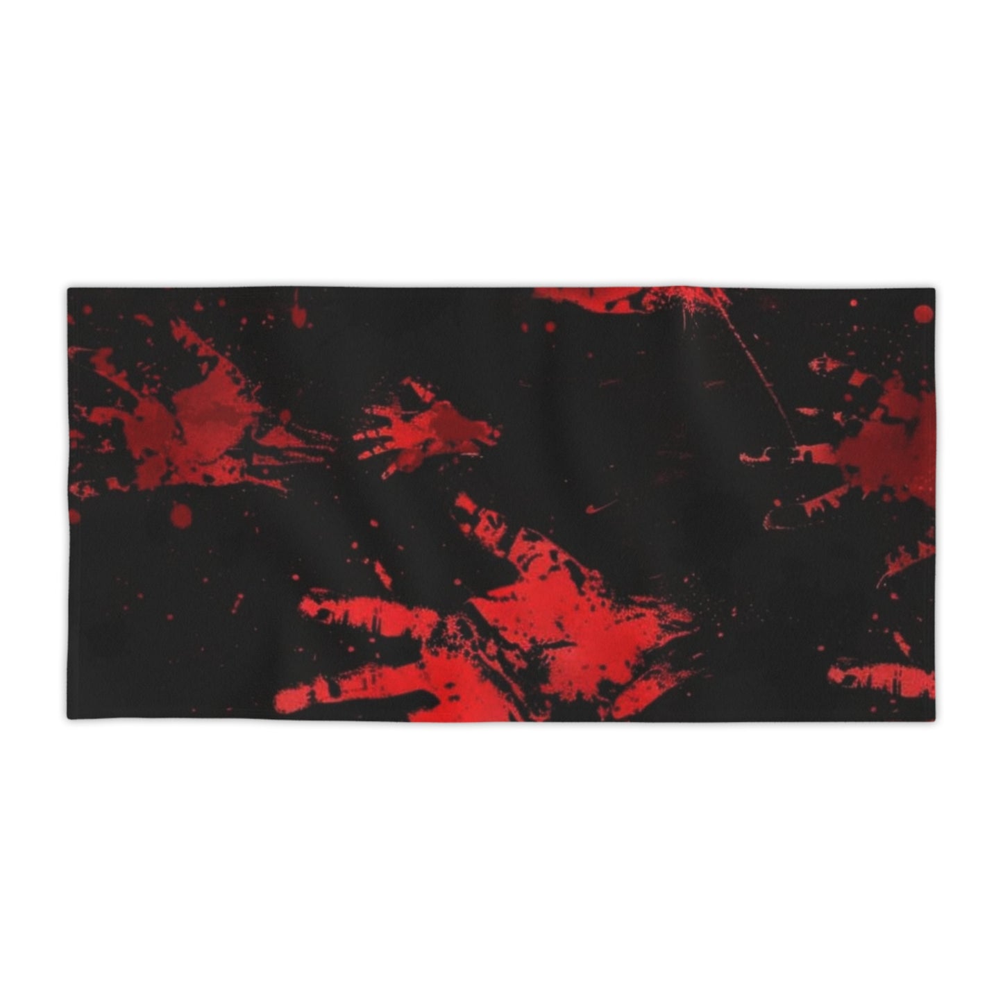 Red Bloody Handprint Towel