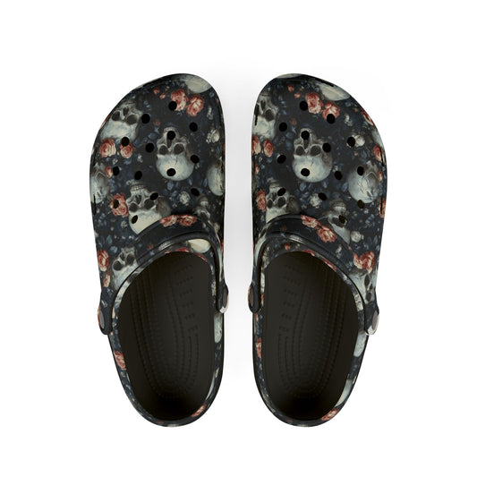 Skull Flora Foam Clogs