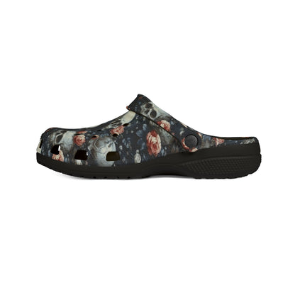 Skull Flora Foam Clogs
