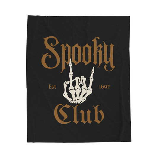 Spooky Club Velveteen Plush Blanket
