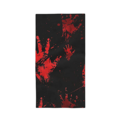 Red Bloody Handprint Towel