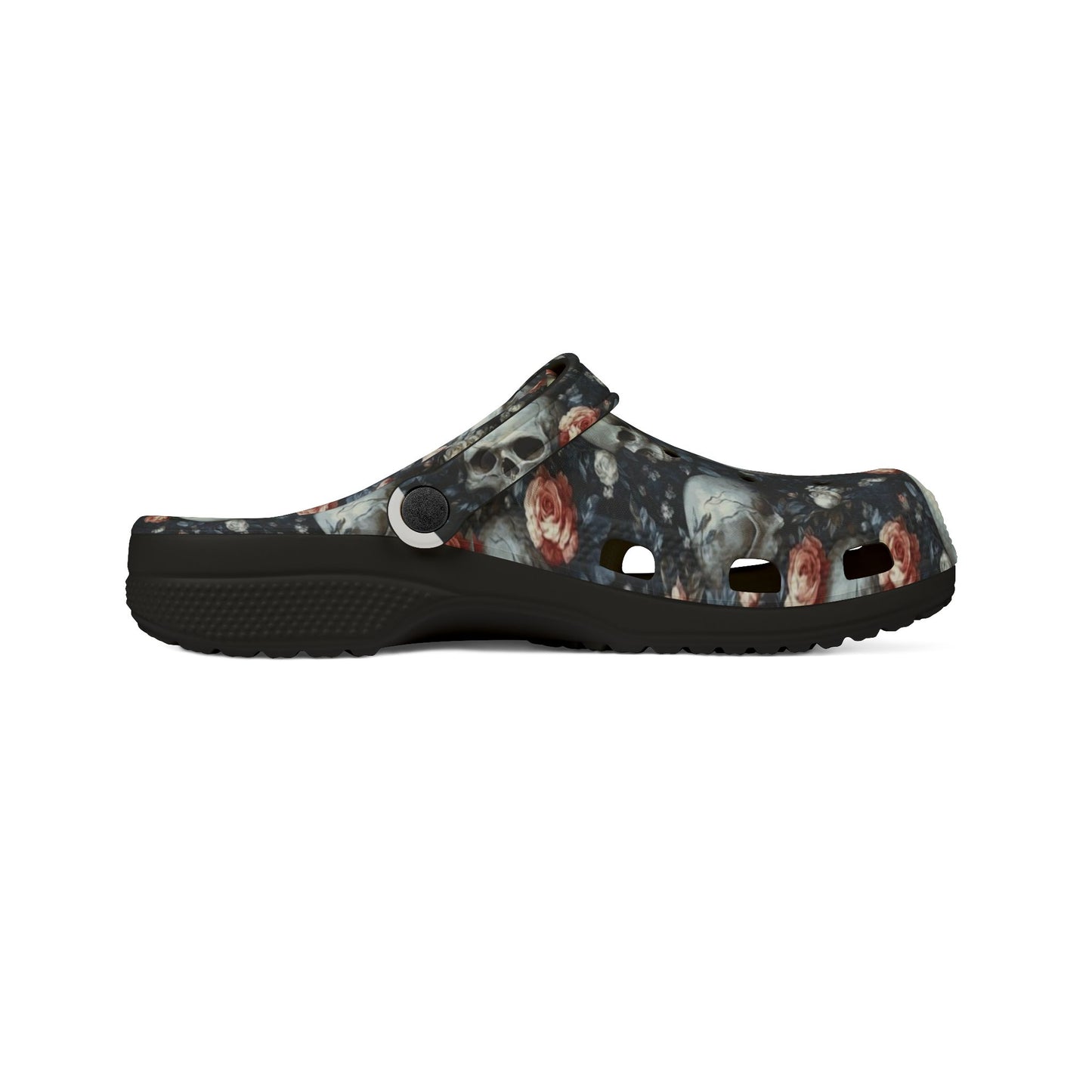 Skull Flora Foam Clogs