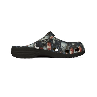 Skull Flora Foam Clogs
