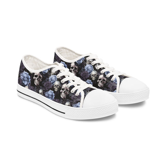 Floral Skull Low-Tops Women